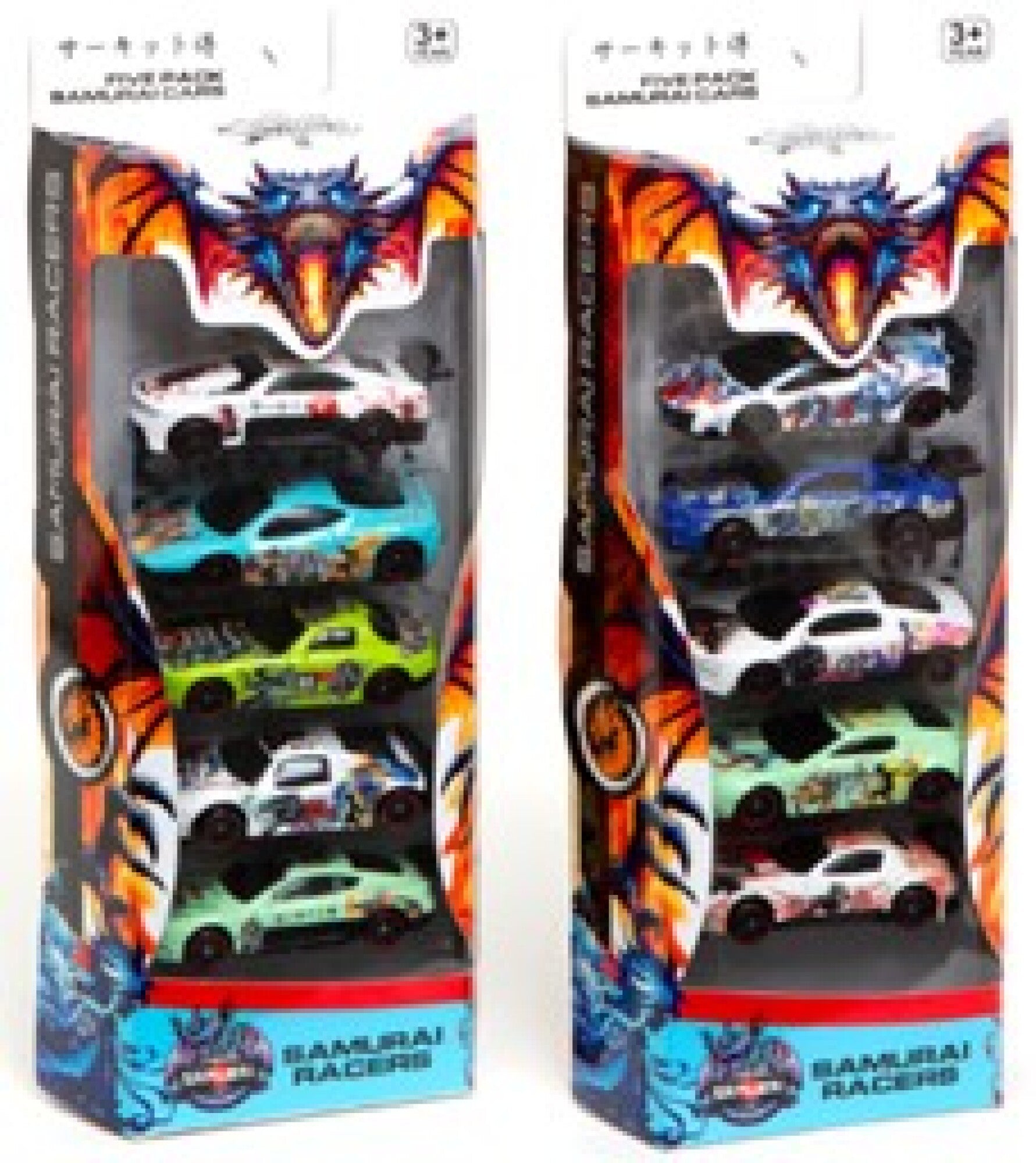 Circuit Samurai Diecast Racer 5-pak - 2 varianter