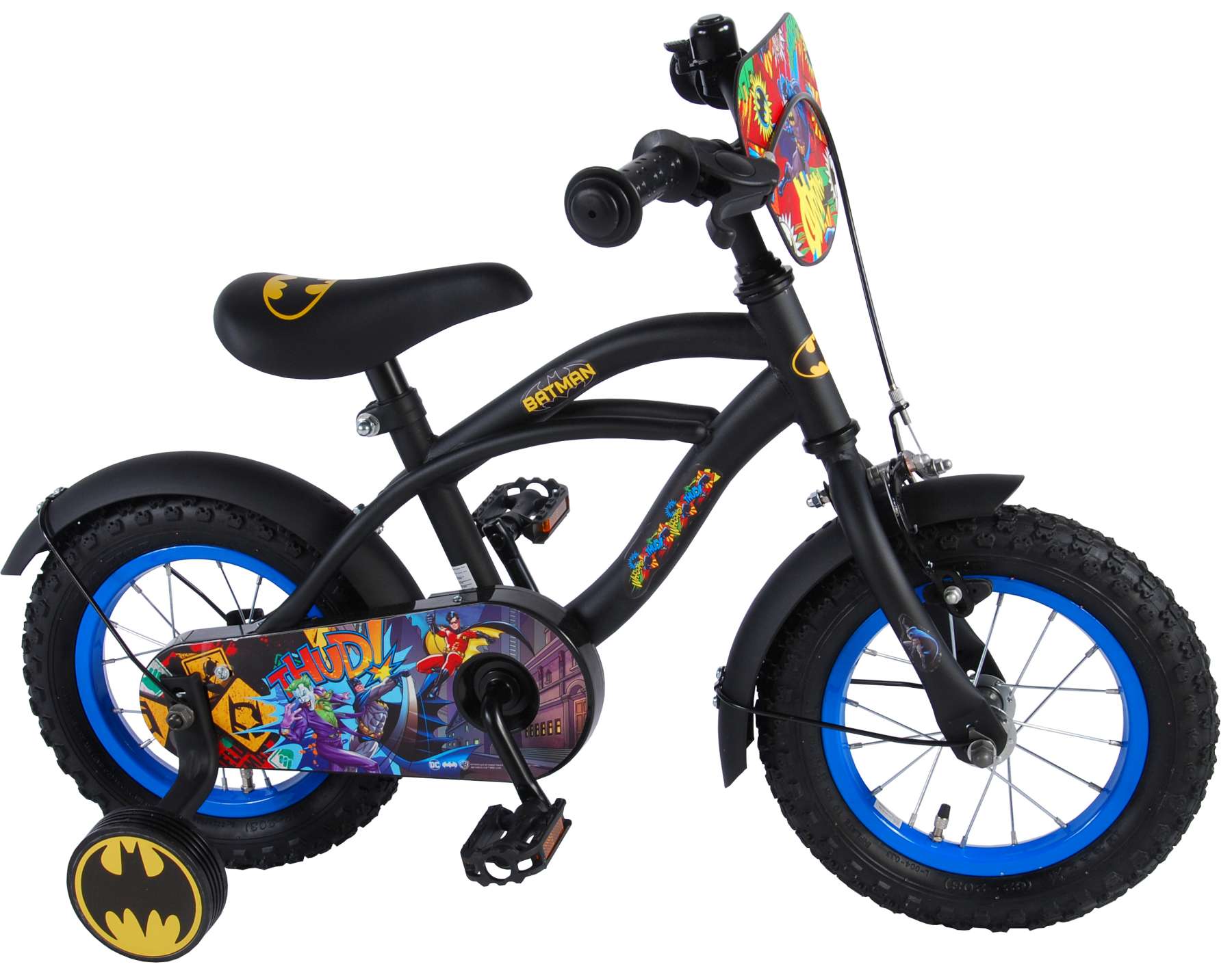 Batman Børnecykel - Drenge - 12 tommer - Sort