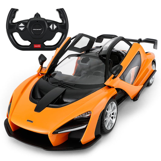 Rastar R/C 1:14 Mc Laren Senna Hvid&Orange