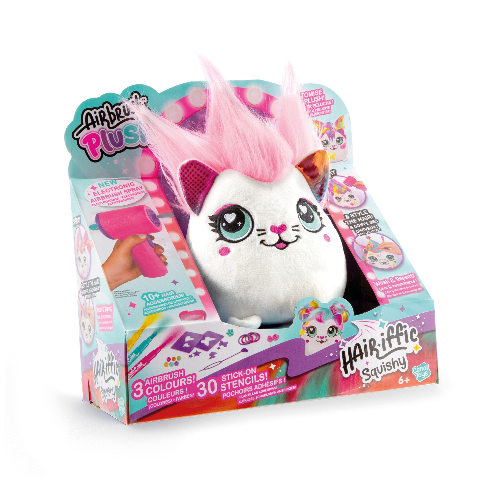 Airbrush Plush Hair'iffic 17 cm Squish Pal - 2 varianter