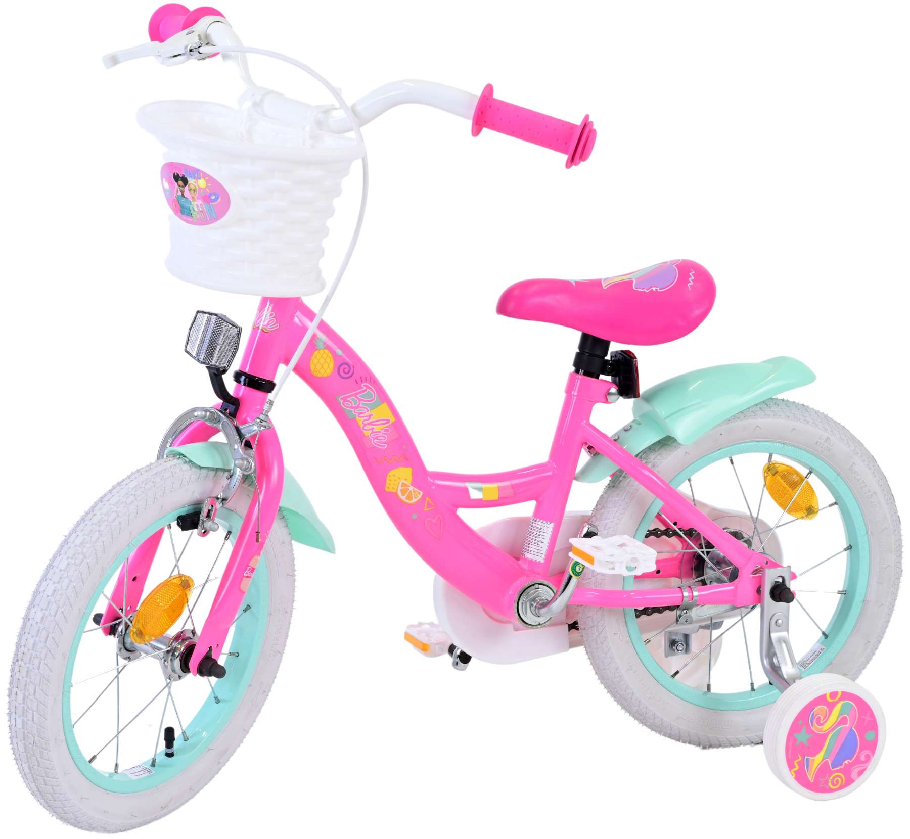 Barbie Børnecykel - Piger - 14 tommer - lyserød
