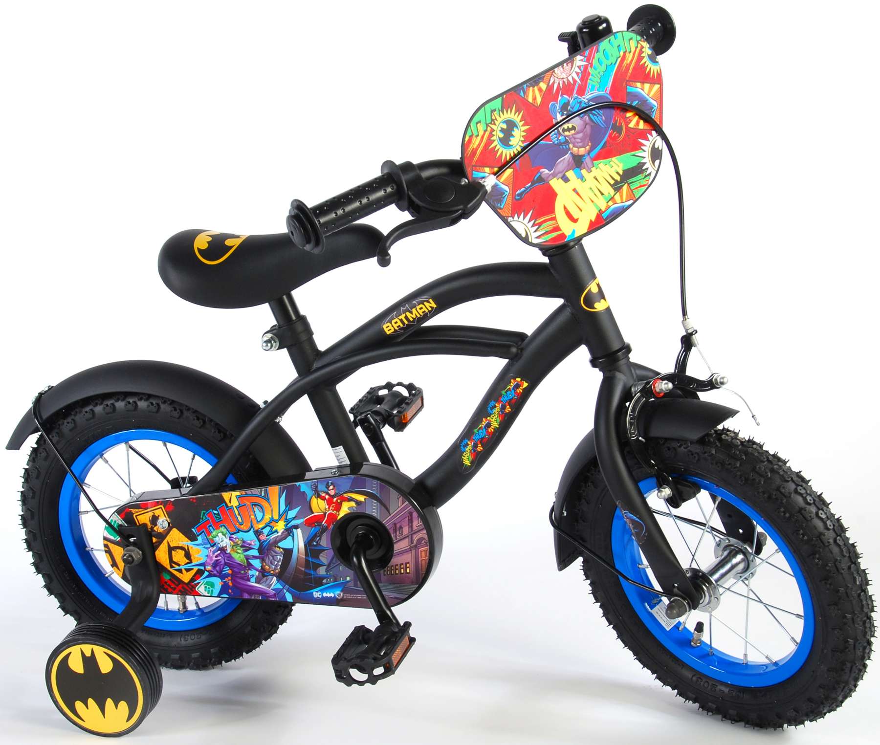 Batman Børnecykel - Drenge - 12 tommer - Sort