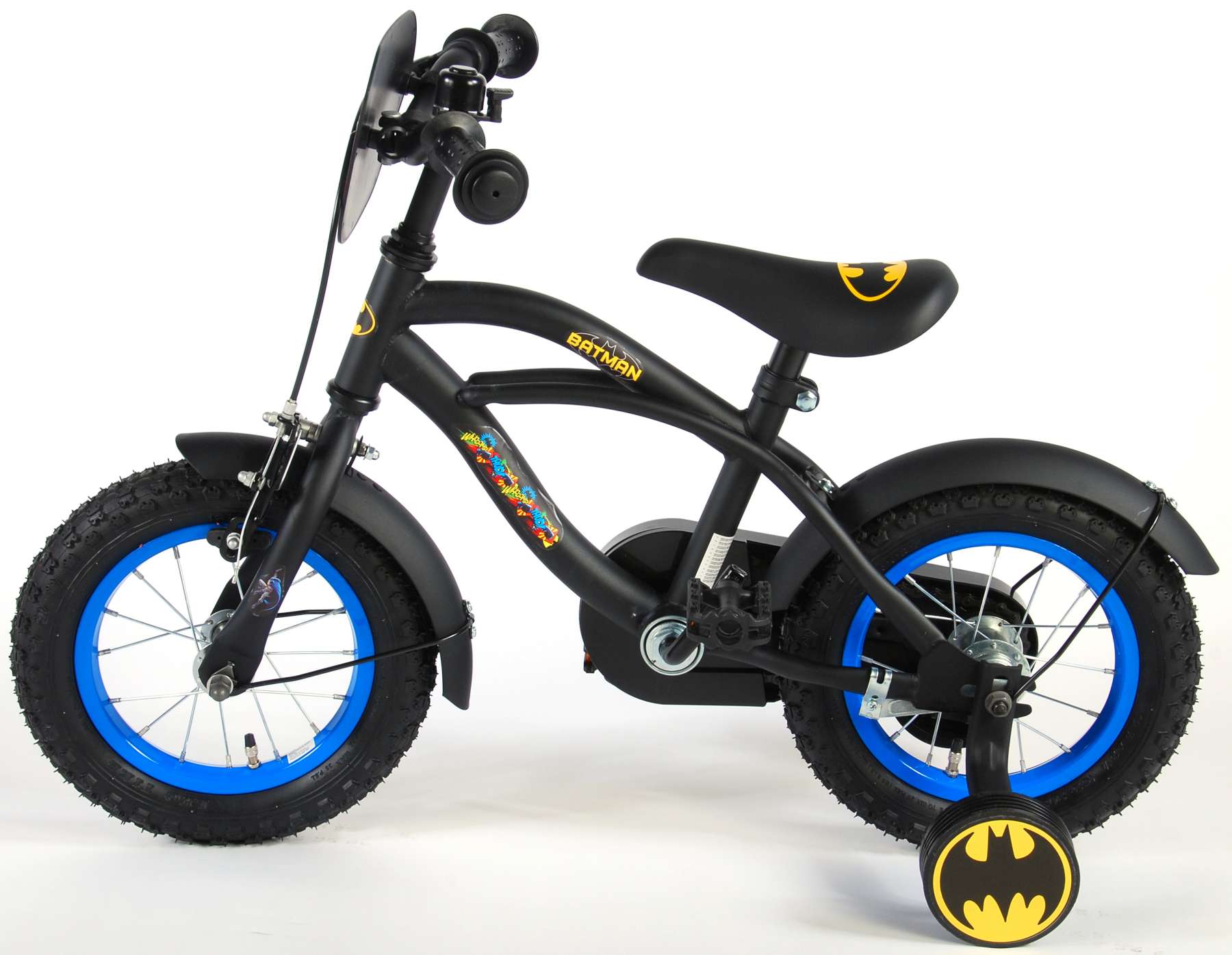 Batman Børnecykel - Drenge - 12 tommer - Sort