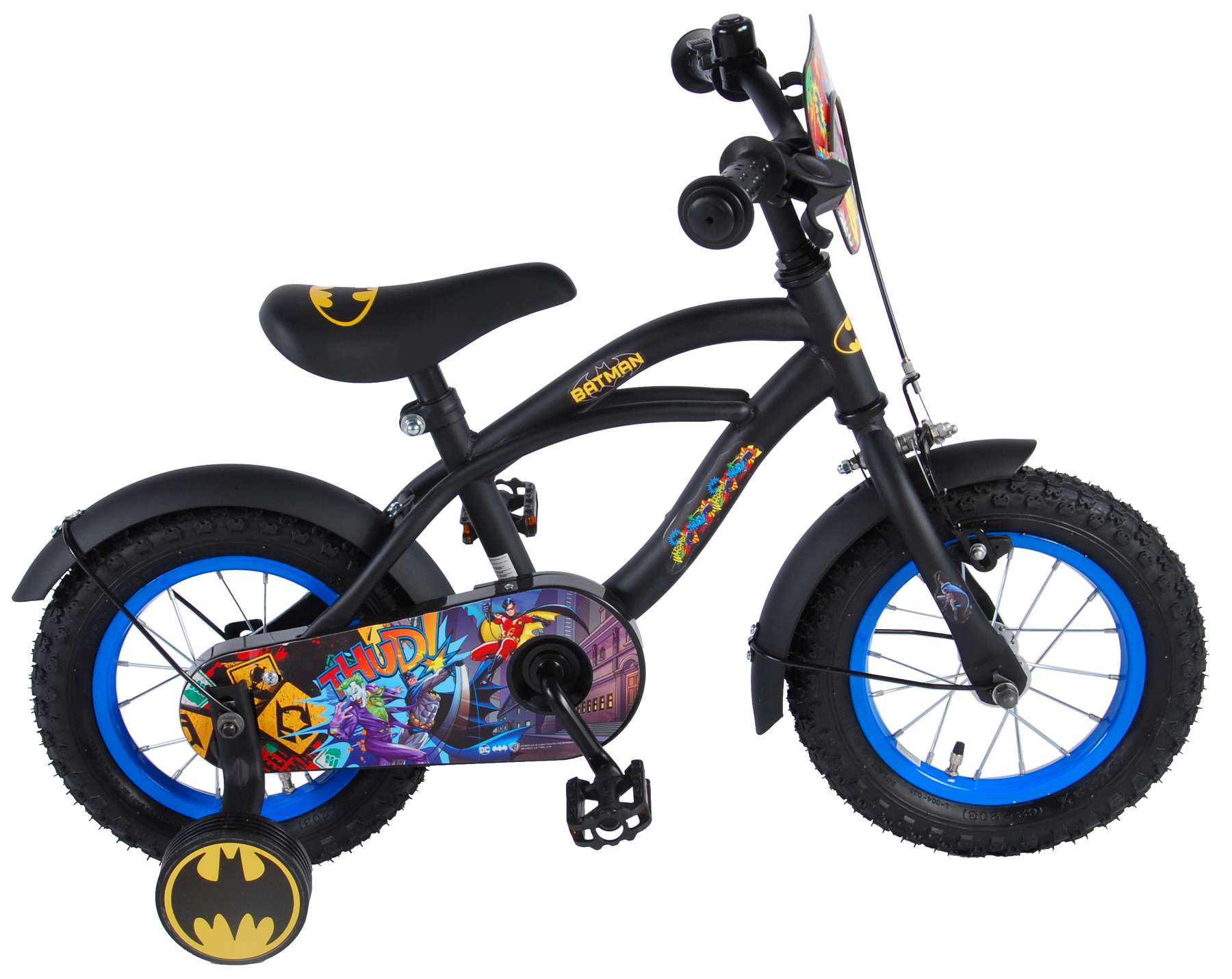 Batman Børnecykel - Drenge - 12 tommer - Sort