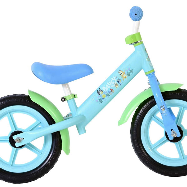 Blå Bluey løbecykel i metal