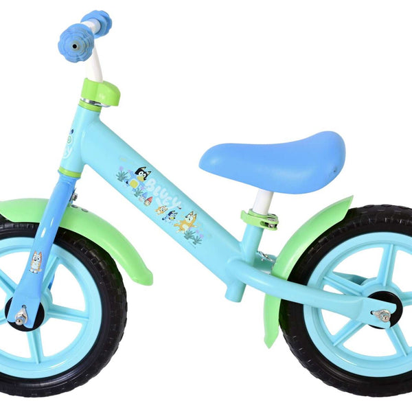 Blå Bluey løbecykel i metal