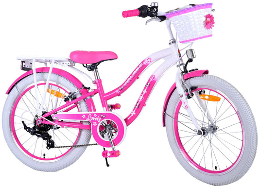 Volare Lovely børnecykel - Piger - 20 tommer - Lyserød - 7 gear