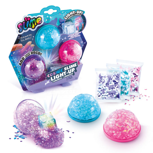 So Slime Lysende Kosmisk Crunch Slim 3-pak