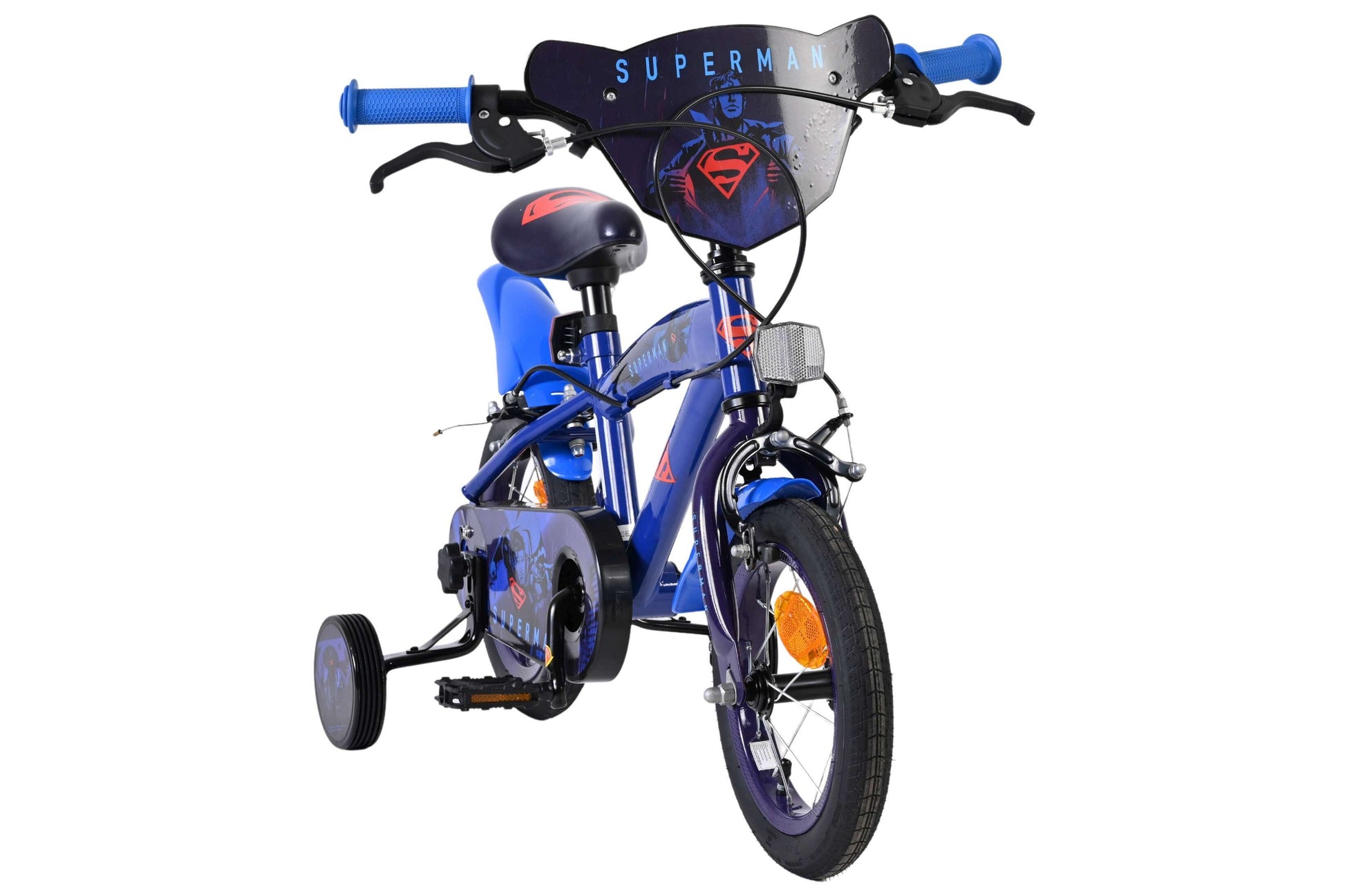 Superman Børnecykel - Drenge - 12" - To håndbremser