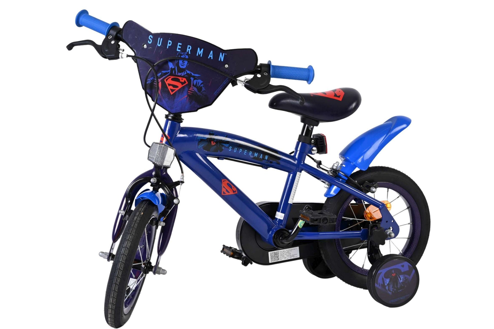 Superman Børnecykel - Drenge - 12" - To håndbremser