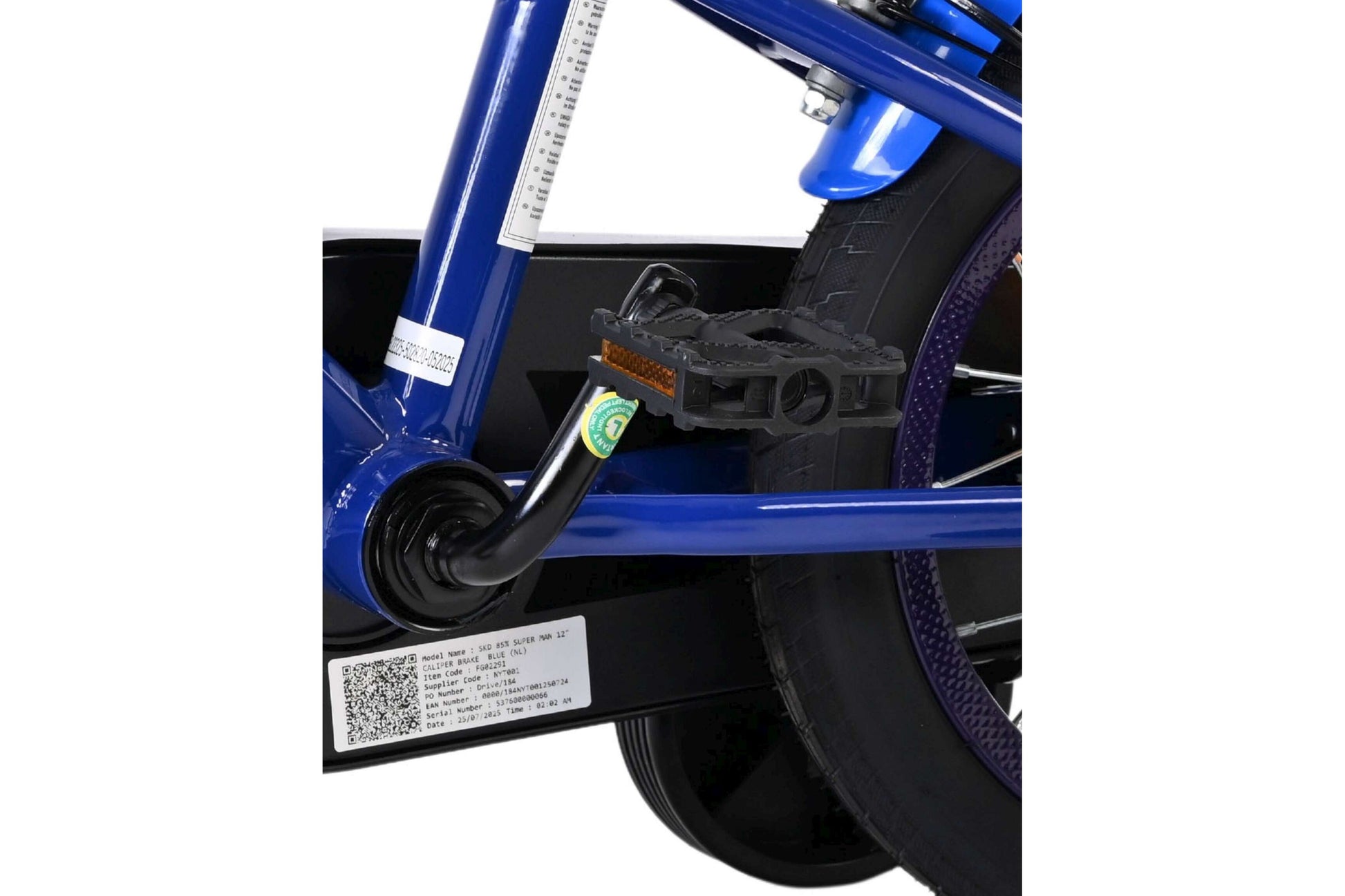 Superman Børnecykel - Drenge - 12" - To håndbremser