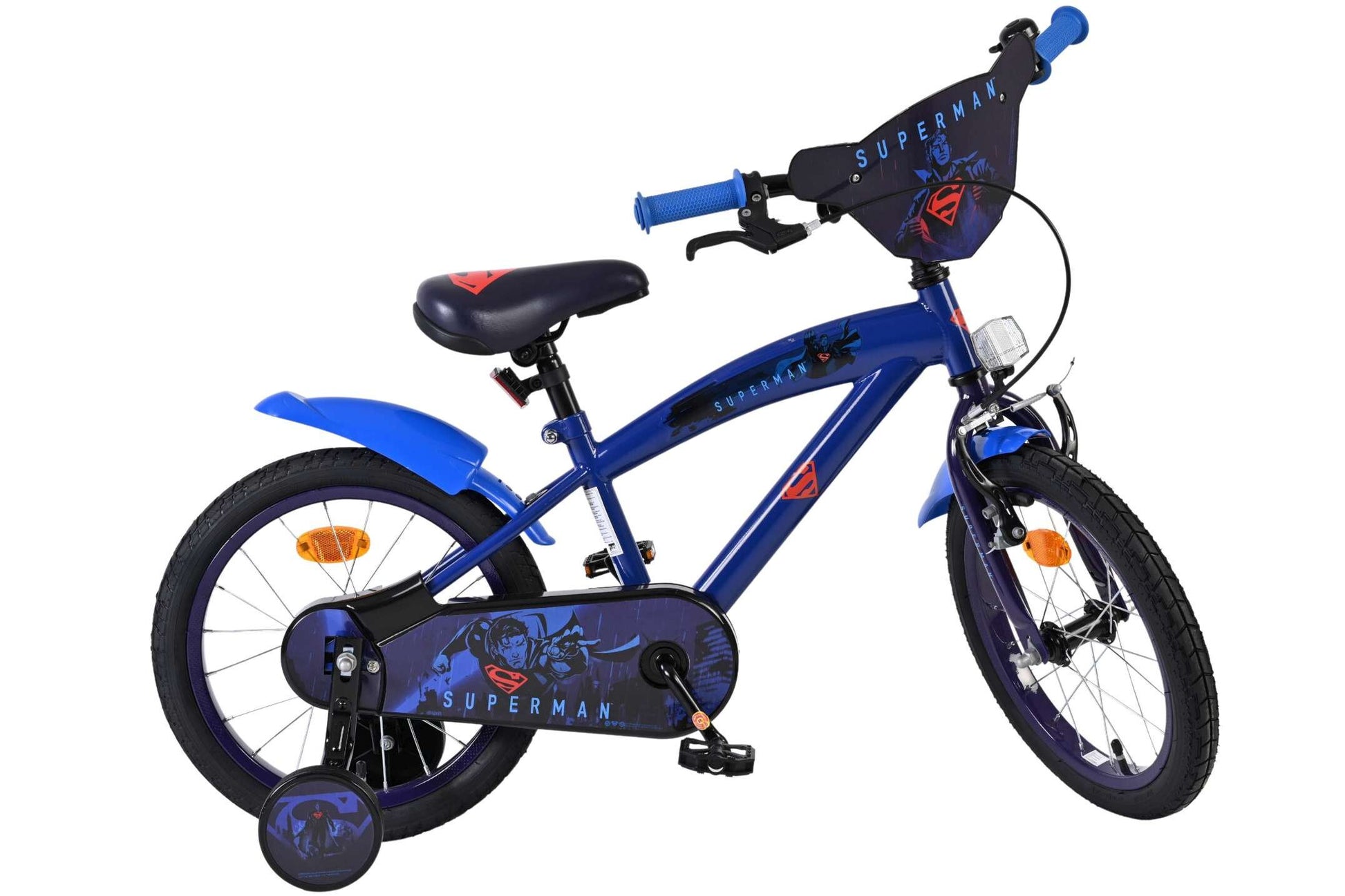 Superman Børnecykel - Drenge - 16" - Blå