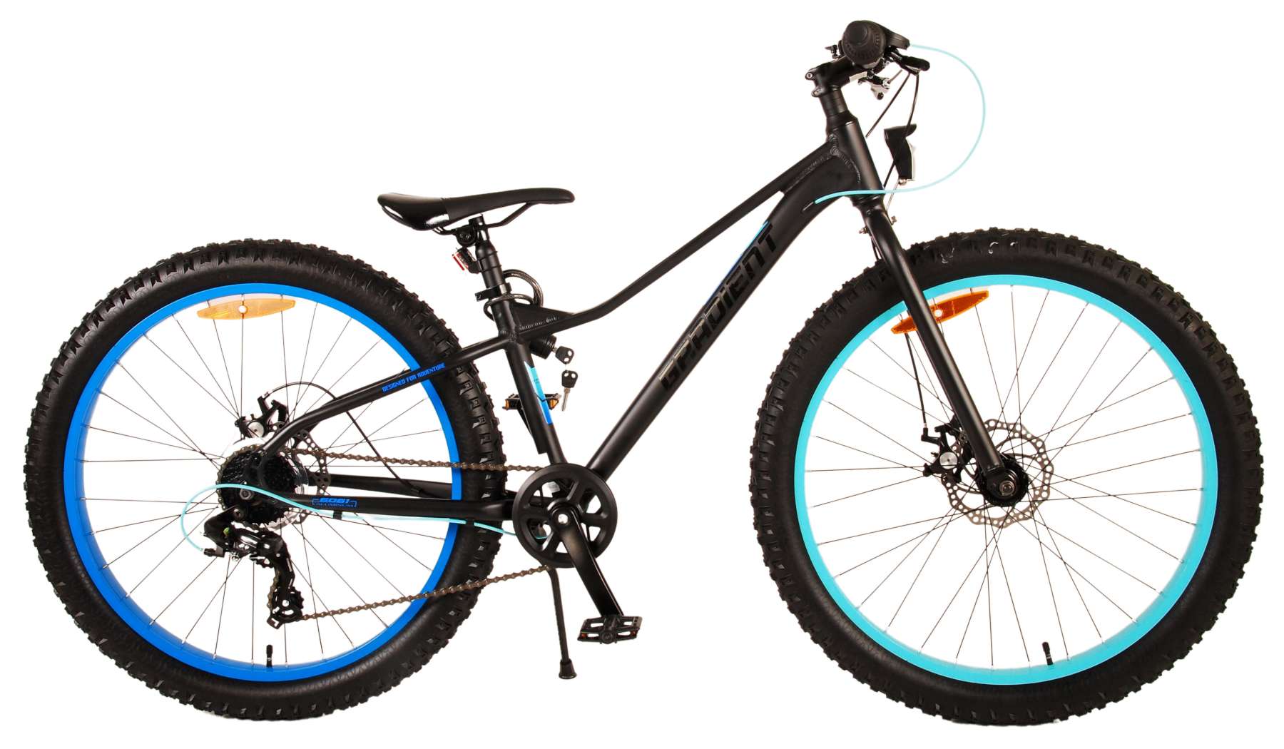 Volare Gradient Børnecykel - Drenge - 26 tommer - Sort blå - 7 gear - Prime Collection