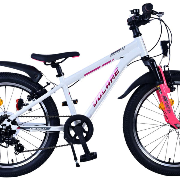 Volare XC Race Børnecykel - 20 tommer - 7 gear - Hvid Pink