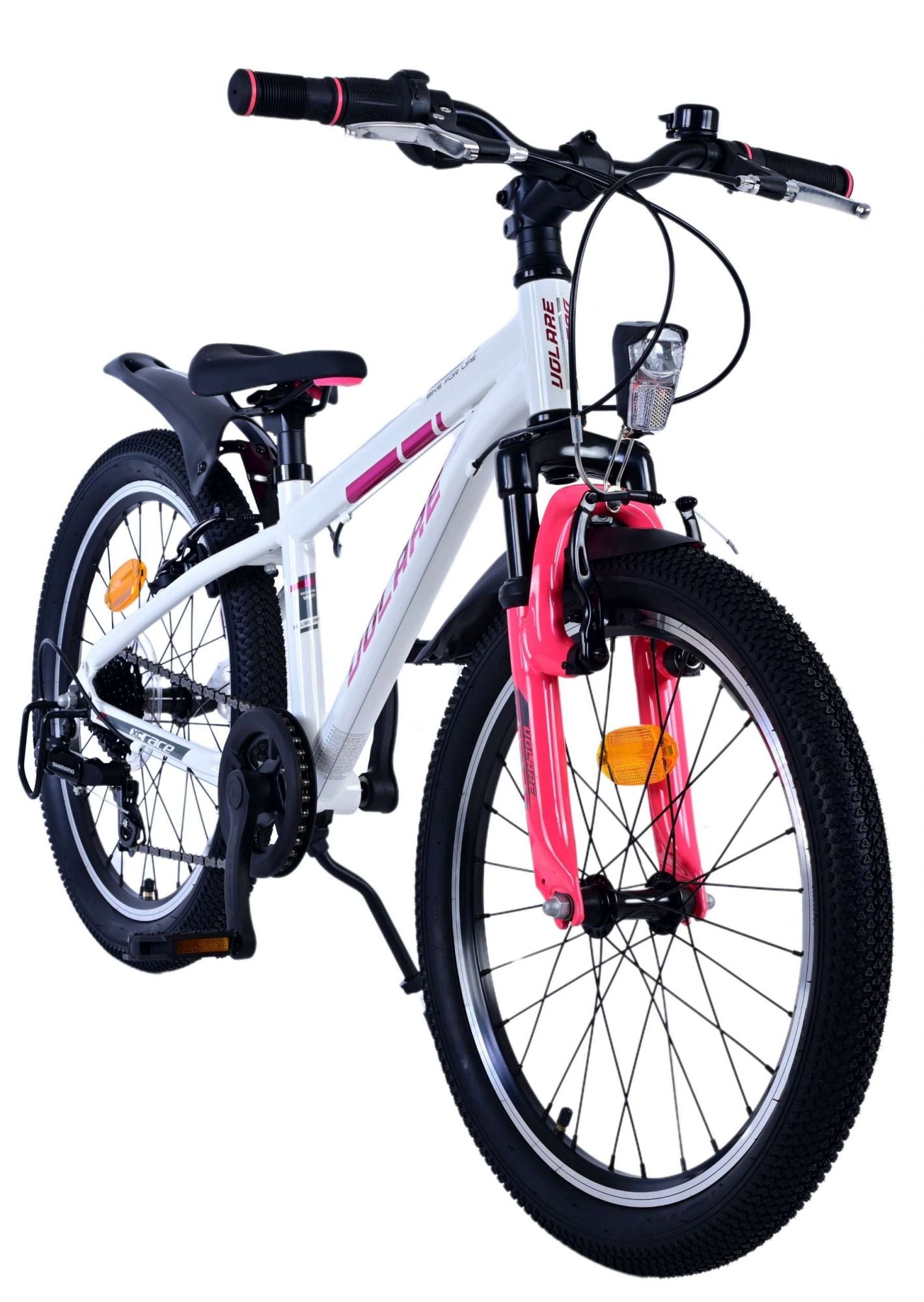 Volare XC Race Børnecykel - 20 tommer - 7 gear - Hvid Pink