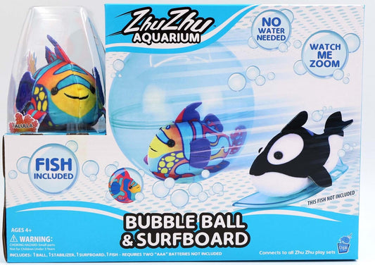 Zhu Zhu Aquarium Boblebold & Surfbræt med Fisk