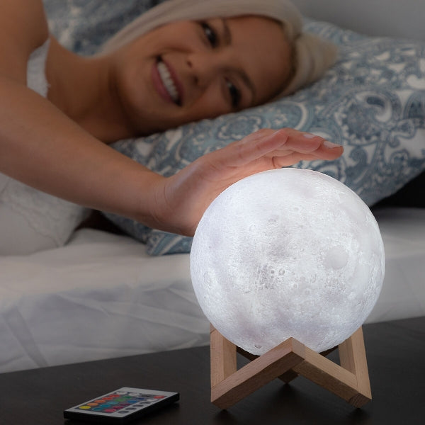 Genopladelige LED-Lampe Måne