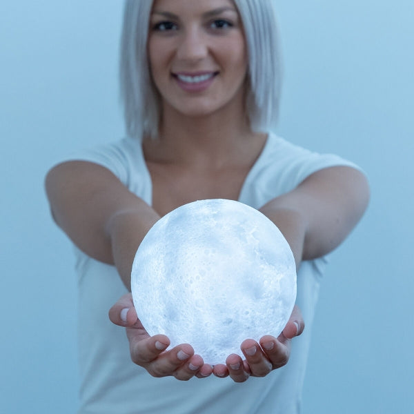 Genopladelige LED-Lampe Måne