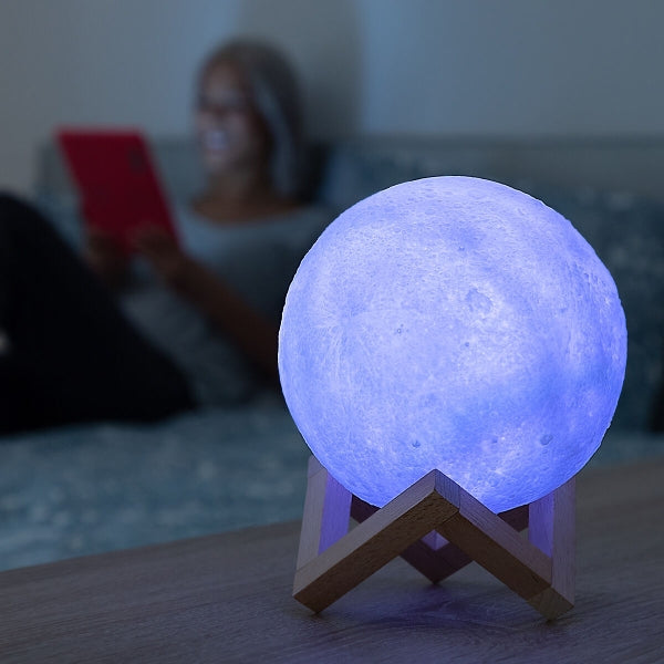 Genopladelige LED-Lampe Måne