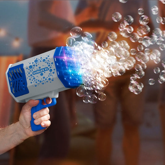 Kæmpe sæbeboblepistol med LED XL