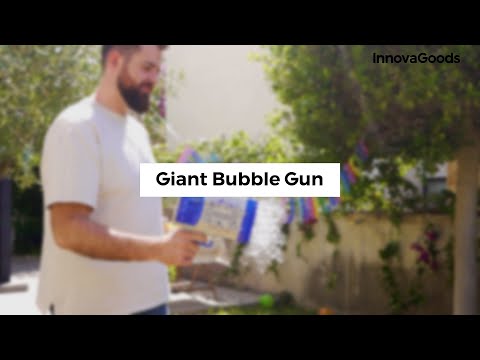 Kæmpe sæbeboblepistol med LED XL