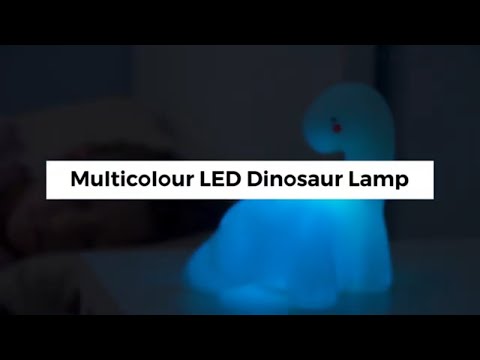Dinosaur multifarvet LED-lampe Lightosaurus